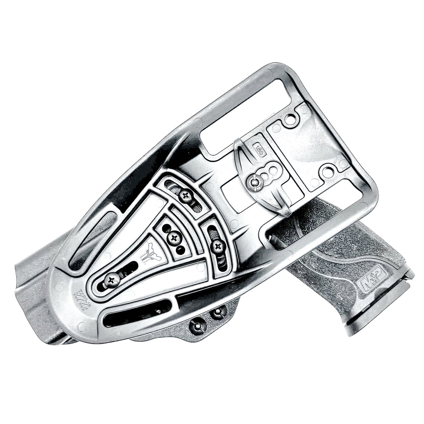 Duty and competition-style outside waistband Kydex holster for Smith & Wesson M&P M2.0 5" pistol – proudly made in the USA by Four Brothers Holsters.