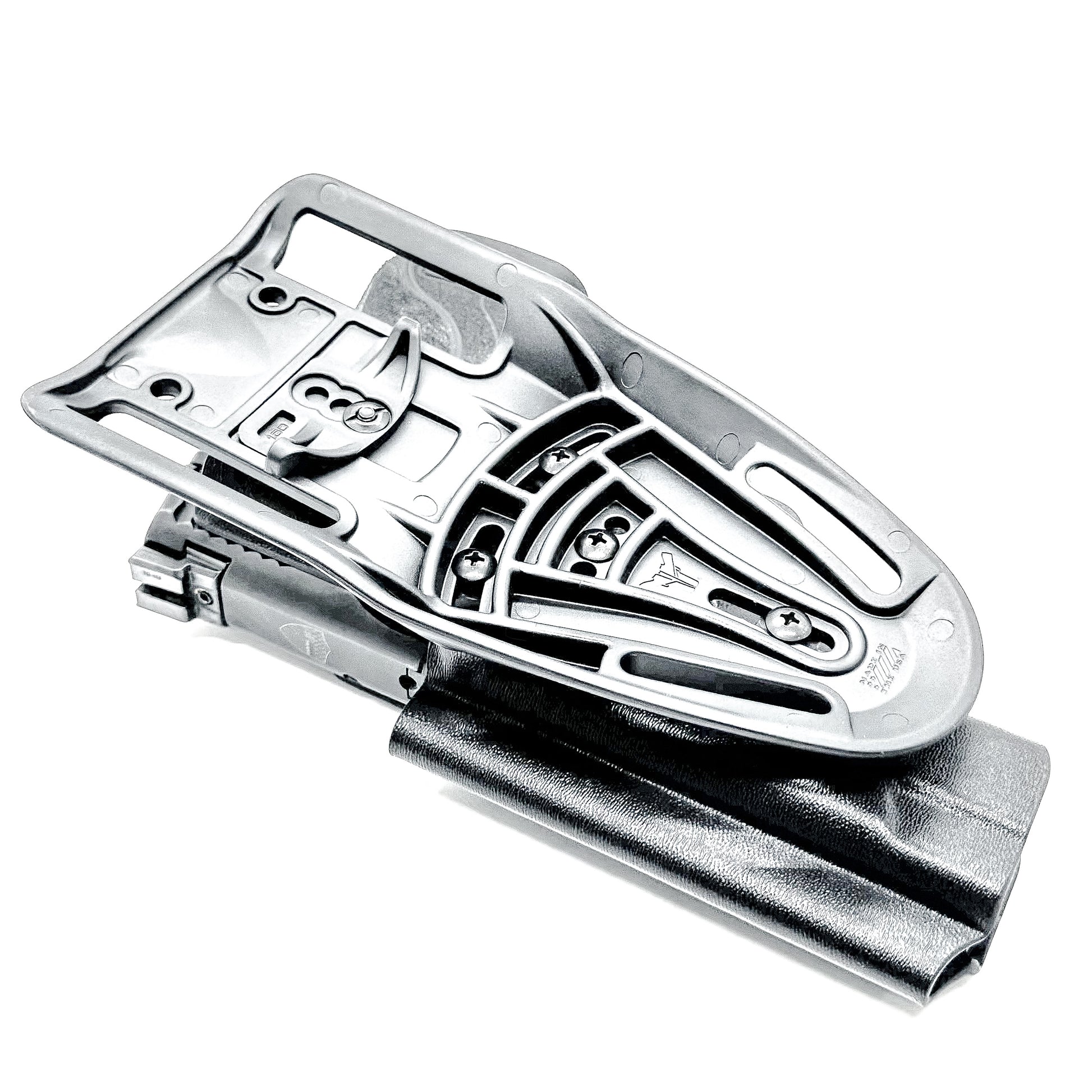 Duty and competition-style outside waistband Kydex holster for Smith & Wesson M&P M2.0 5" pistol – proudly made in the USA by Four Brothers Holsters.