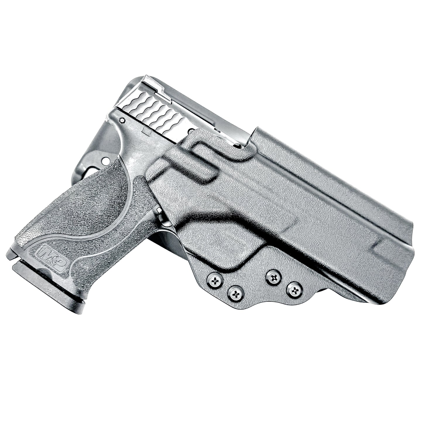 Duty and competition-style outside waistband Kydex holster for Smith & Wesson M&P M2.0 5" pistol – proudly made in the USA by Four Brothers Holsters.