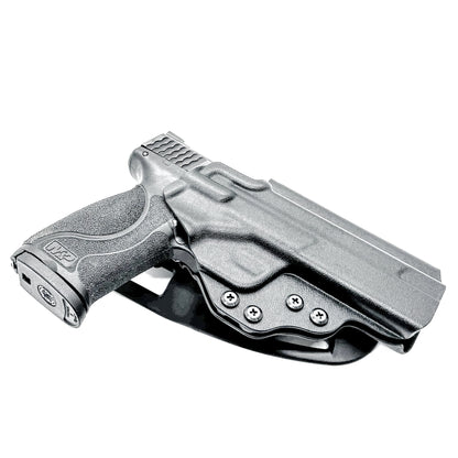 Duty and competition-style outside waistband Kydex holster for Smith & Wesson M&P M2.0 5" pistol – proudly made in the USA by Four Brothers Holsters.