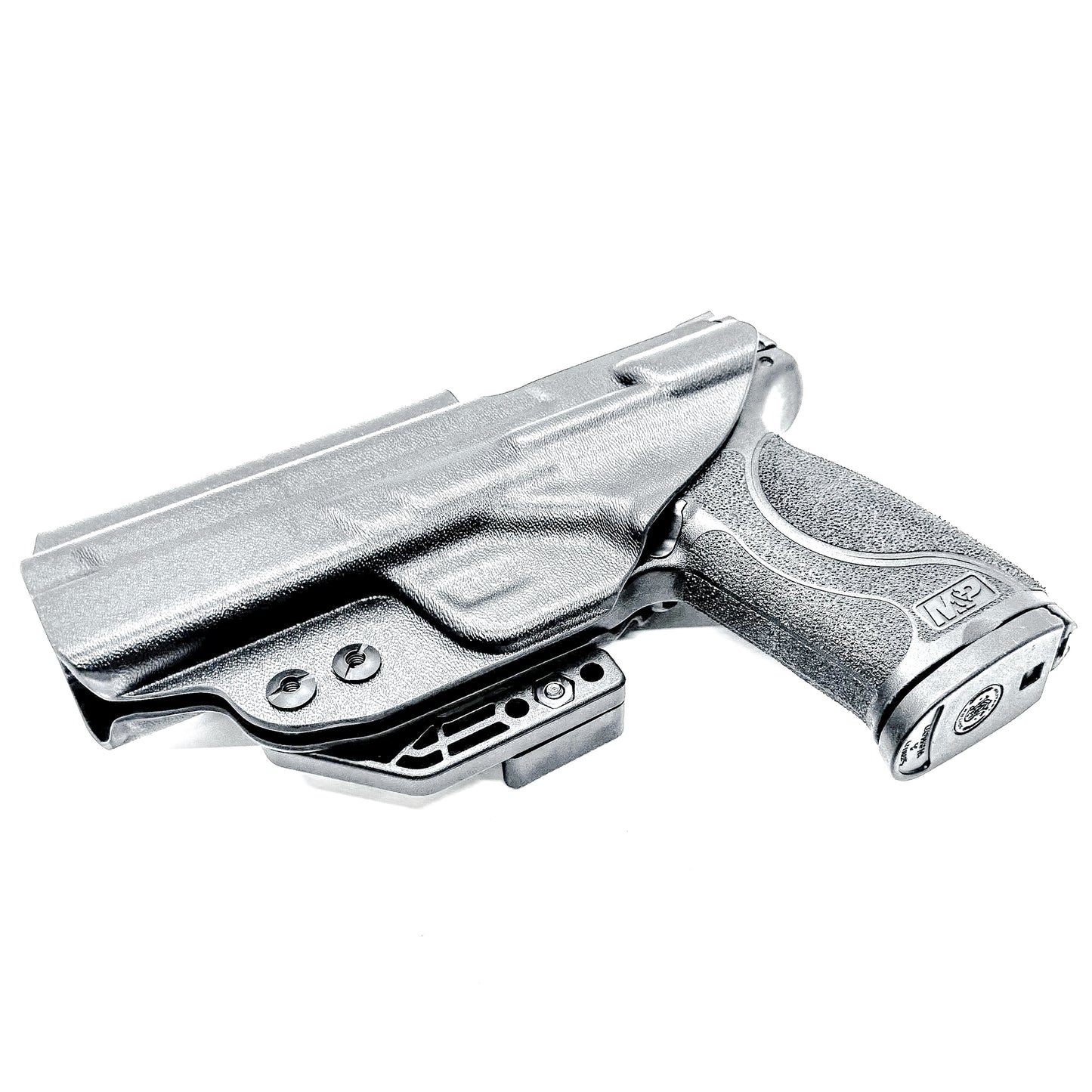 Inside waistband taco-style Kydex holster for Smith & Wesson M&P M2.0 5" pistol with thumb safety – crafted for IWB and AIWB carry by Four Brothers Holsters.