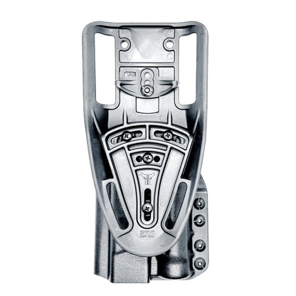 Black 5" OWB Holster for the Smith & Wesson M&P 9mm M2.0 pistol with thumb safety & Streamlight  TLR-1 HL Duty & Competition Holster with Duty Drop attachment.