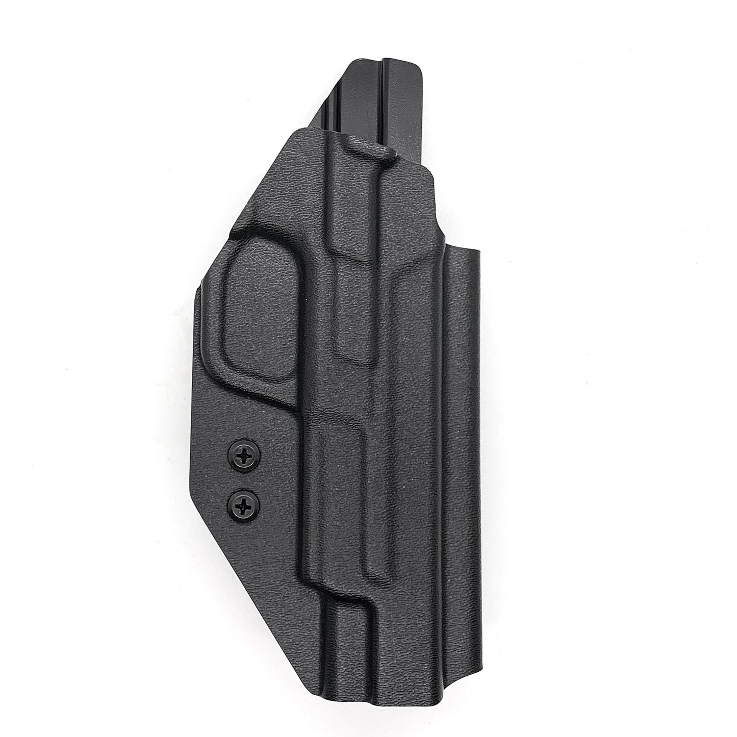 For the best OWB Outside Waistband Holster for the Smith and Wesson M&P 5” gen 1.0 or gen 2.0 pistol, shop Four Brothers 4BROS Holsters.  Made in the USA.