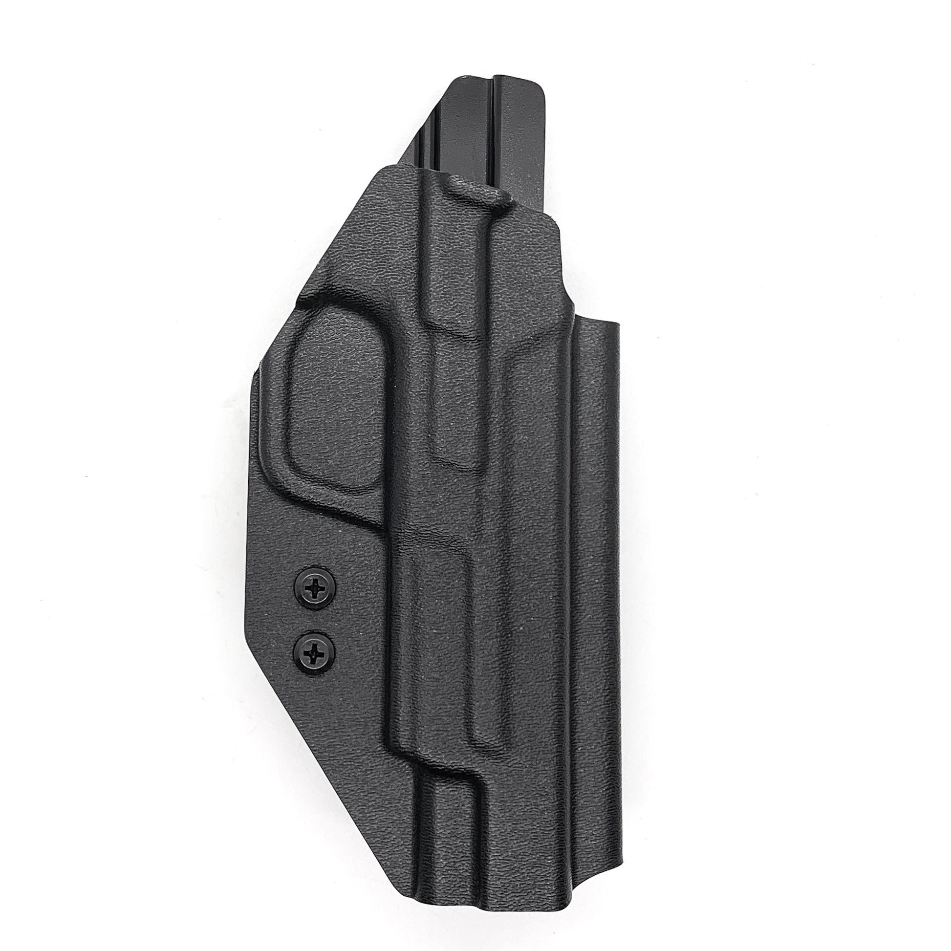 For the best OWB Outside Waistband Holster for the Smith and Wesson M&P 5” gen 1.0 or gen 2.0 pistol, shop Four Brothers 4BROS Holsters.  Made in the USA.