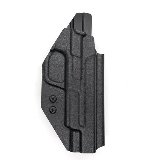 For the best OWB Outside Waistband Holster for the Smith and Wesson M&P 5” gen 1.0 or gen 2.0 pistol, shop Four Brothers 4BROS Holsters.  Made in the USA.