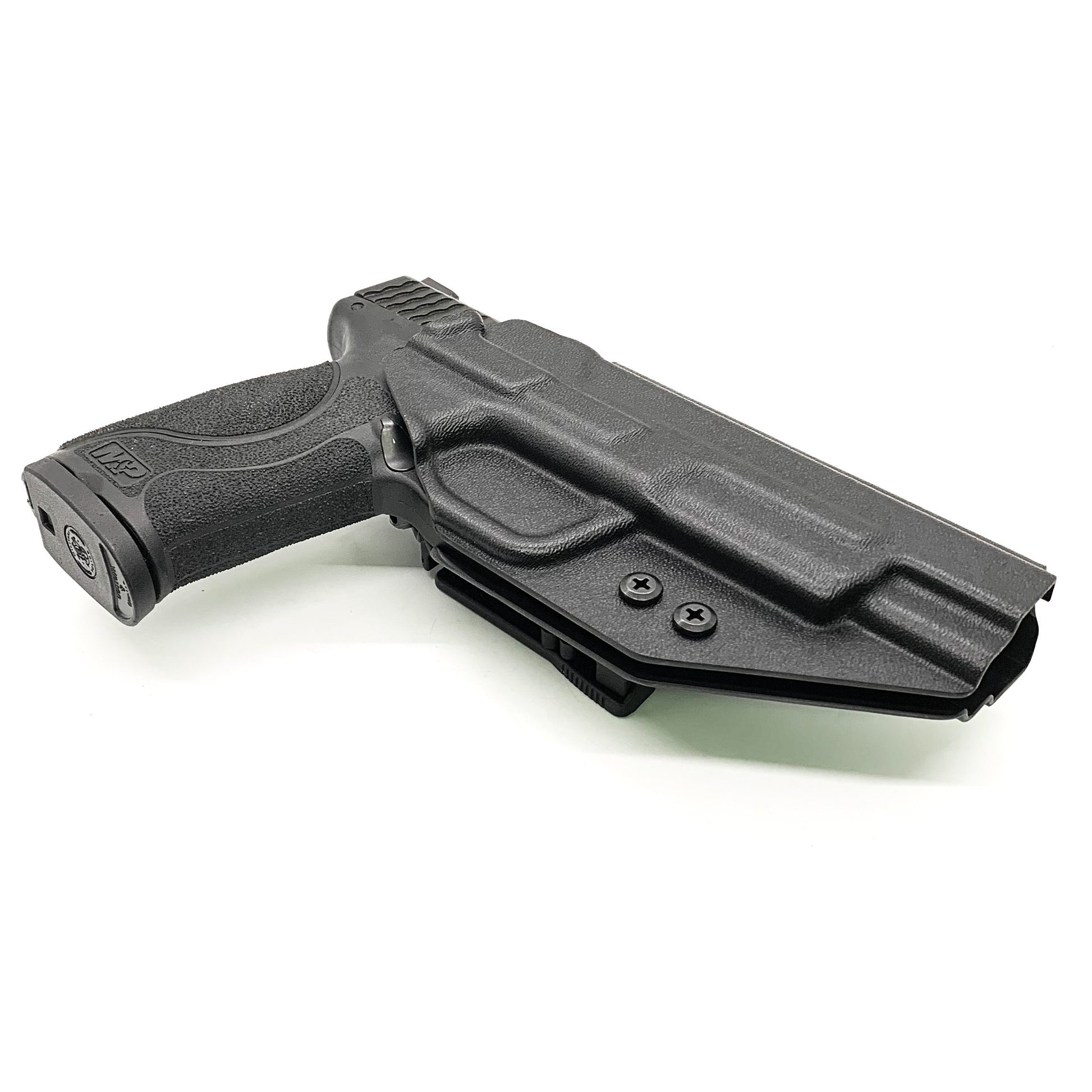For the best OWB Outside Waistband Holster for the Smith and Wesson M&P 5” gen 1.0 or gen 2.0 pistol, shop Four Brothers 4BROS Holsters.  Made in the USA.
