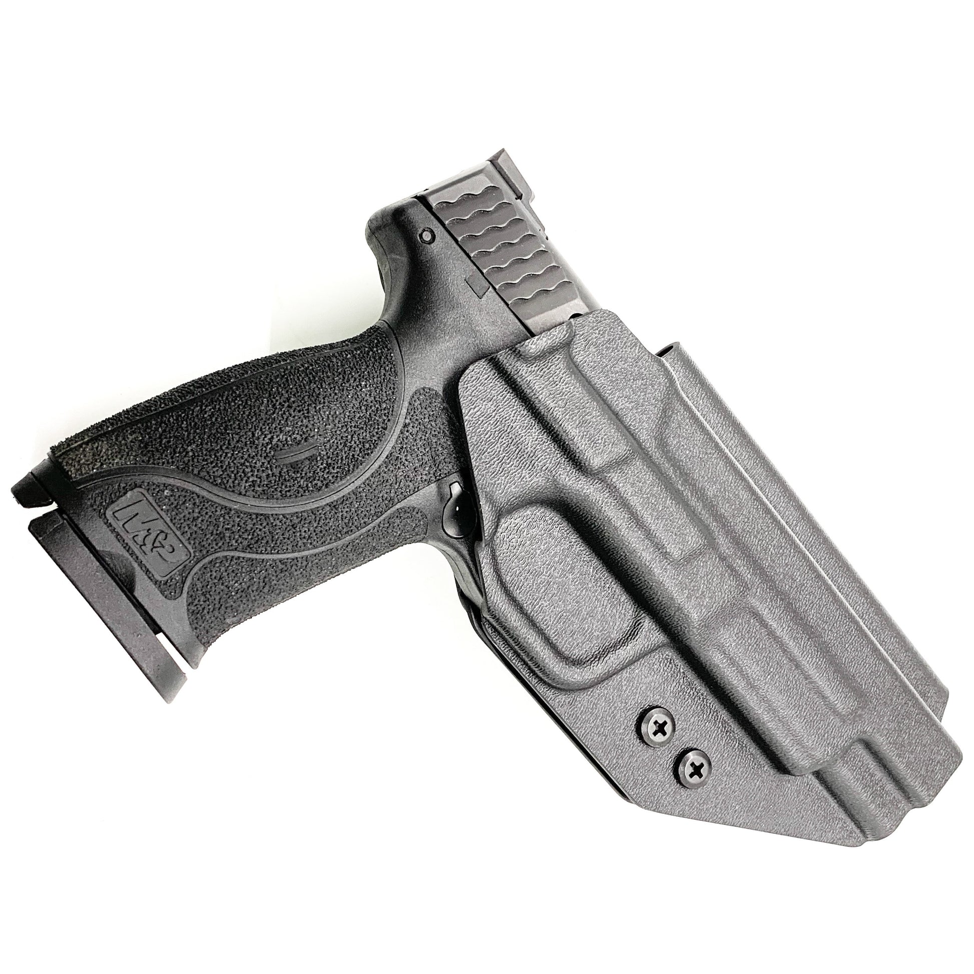 For the best OWB Outside Waistband Holster for the Smith and Wesson M&P 5” gen 1.0 or gen 2.0 pistol, shop Four Brothers 4BROS Holsters.  Made in the USA.