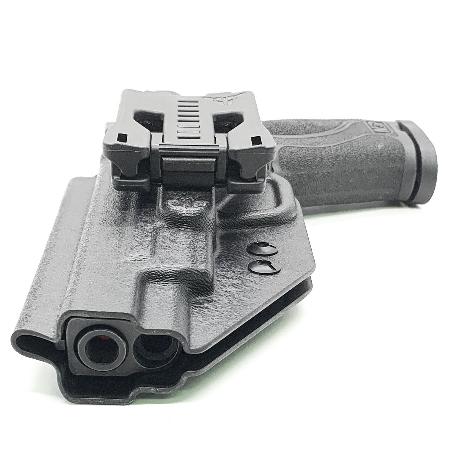 For the best OWB Outside Waistband Holster for the Smith and Wesson M&P 5” gen 1.0 or gen 2.0 pistol, shop Four Brothers 4BROS Holsters.  Made in the USA.