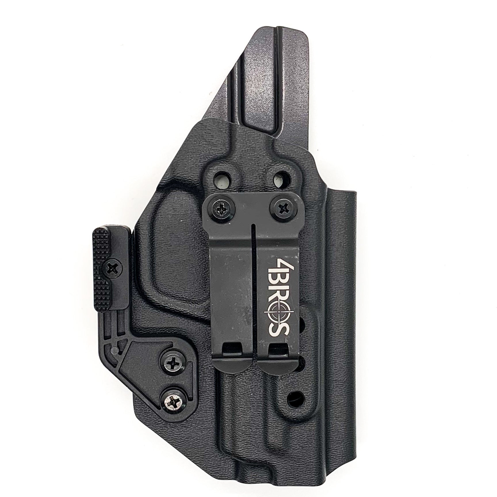 For the best IWB AIWB Inside Waistband, Kydex Taco Style Holster for the Smith and Wesson S&W M&P 9 M2.0 METAL 4" pistol shop Four Brothers 4BROS Holsters. 