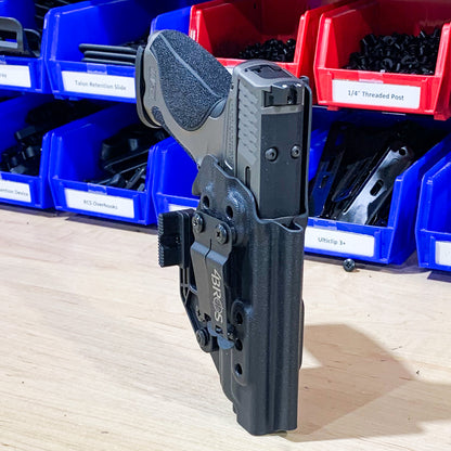 For the best IWB AIWB Inside Waistband, Kydex Taco Style Holster for the Smith and Wesson S&W M&P 9 M2.0 METAL 4" pistol shop Four Brothers 4BROS Holsters. 