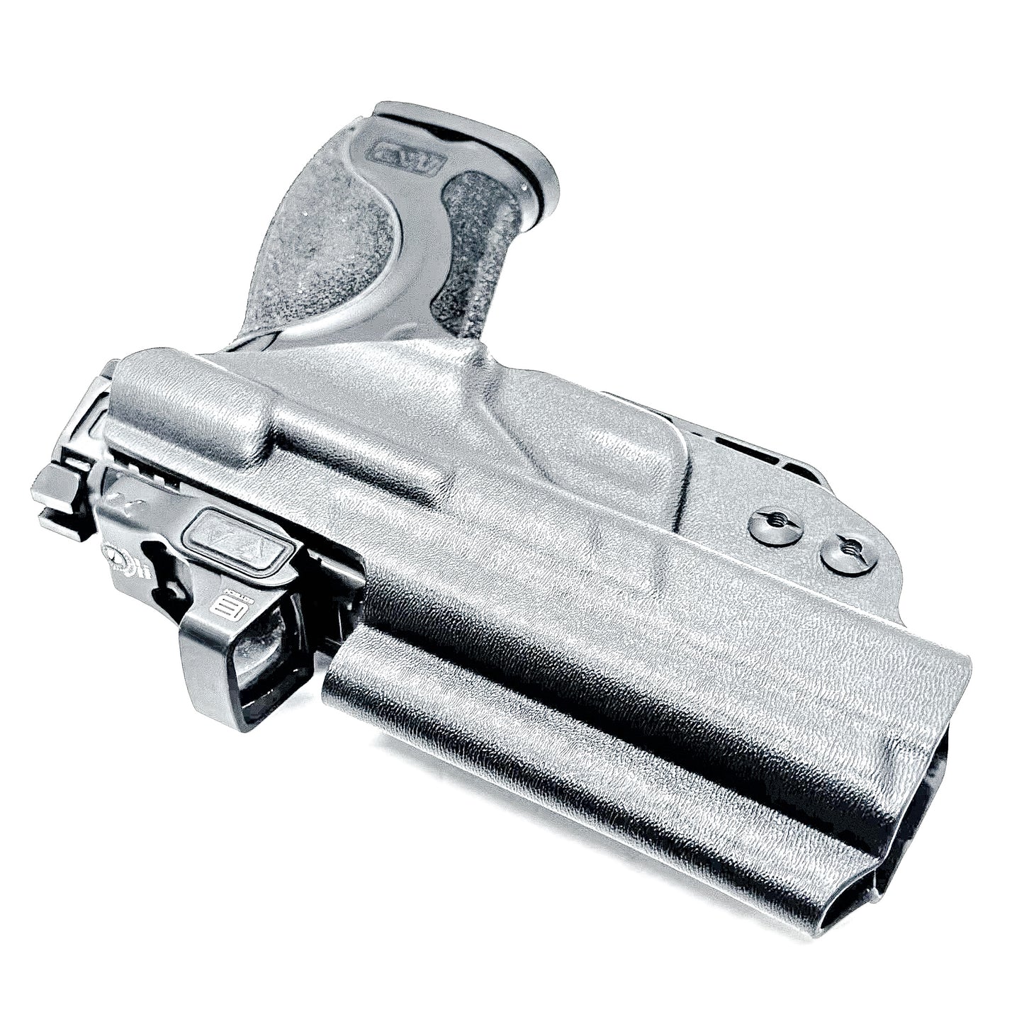 Black Smith & Wesson M&P 9 M2.0 Metal and Metal Carry Comp IWB Holster with Monoblock and Modwing