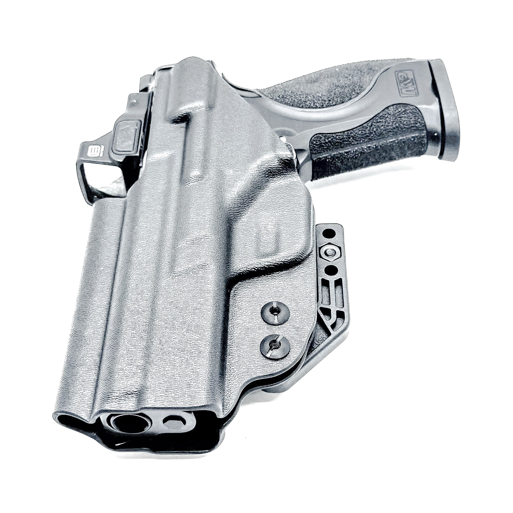 Black Smith & Wesson M&P 9 M2.0 Metal and Metal Carry Comp IWB Holster with Monoblock and Modwing