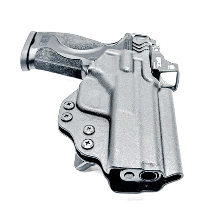 Black Smith & Wesson M&P 9 M2.0 Metal and Metal Carry Comp OWB Holster with 4BROS 1.5" Belt Slide