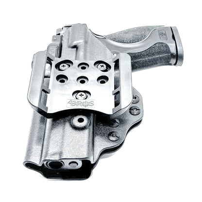 Black Smith & Wesson M&P 9 M2.0 Metal and Metal Carry Comp OWB Holster with 4BROS 1.5" Belt Slide