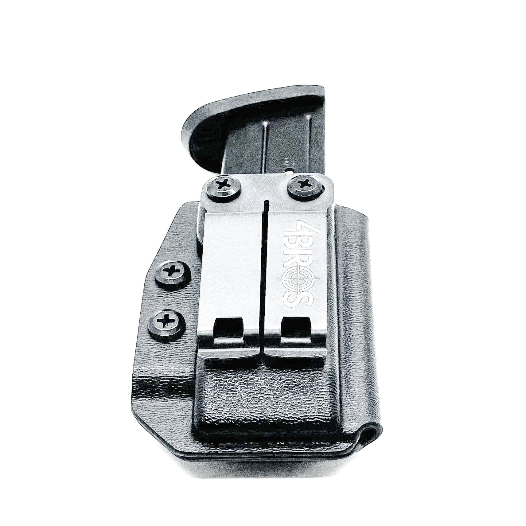 Black Inside Waistband IWB AIWB Smith & Wesson M&P 9mm or .40 magazine carrier, holster, & pouch from Four Brothers 4BROS Holsters. Made in the USA.
