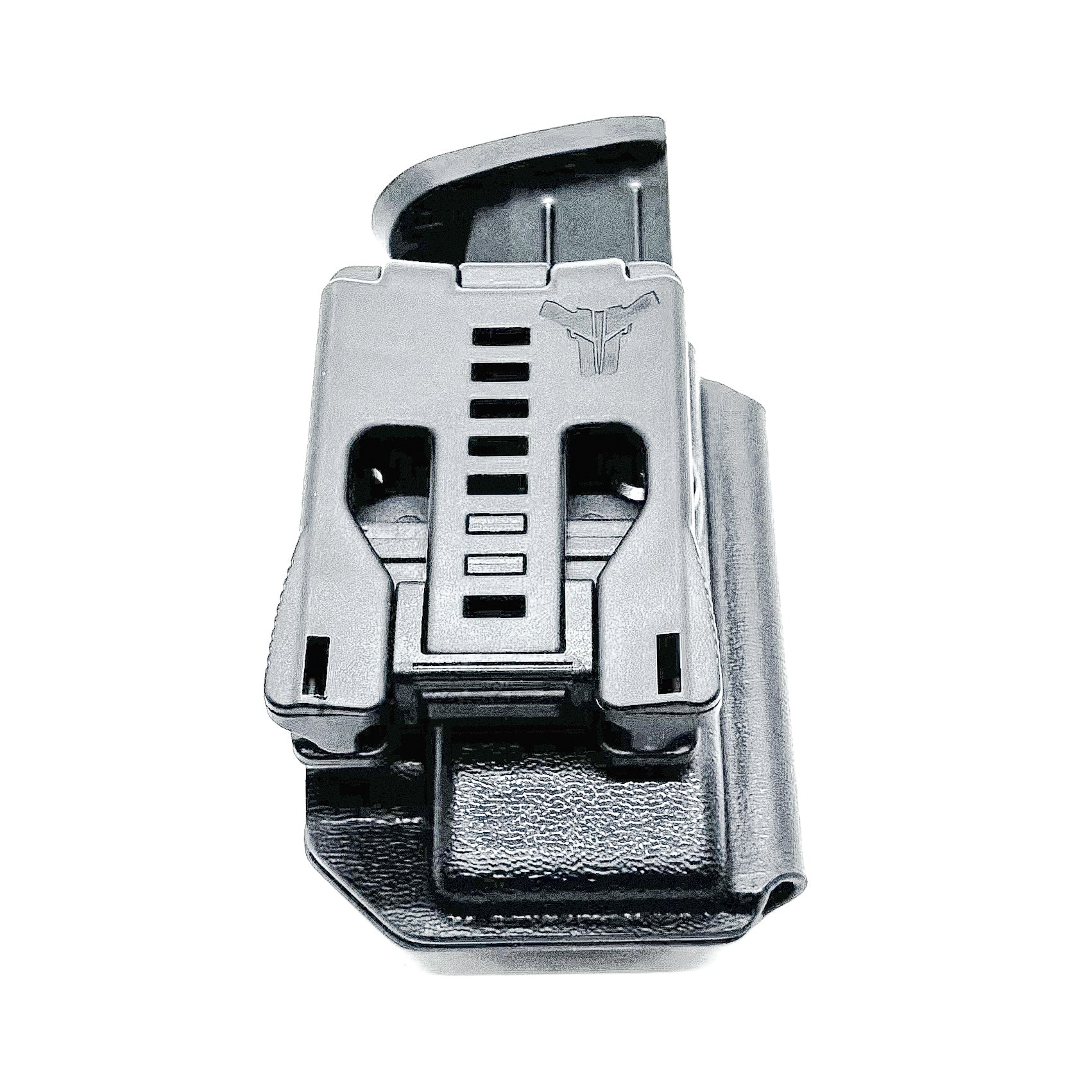 Black Kydex OWB Outside Waistband magazine pouch for Smith & Wesson M&P 9mm & 40 from Four Brothers 4BROS Holsters.  