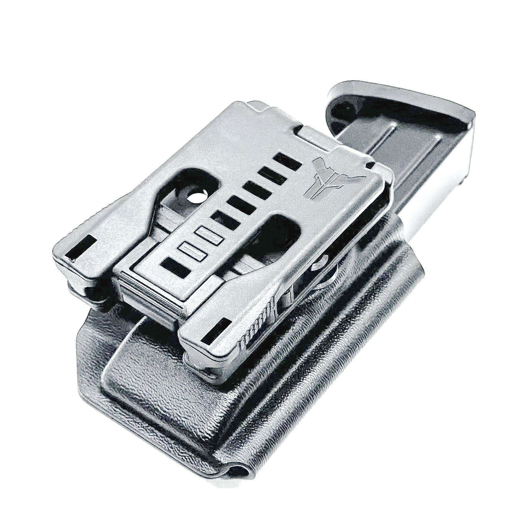 Black Kydex OWB Outside Waistband magazine pouch for Smith & Wesson M&P 9mm & 40 from Four Brothers 4BROS Holsters.  