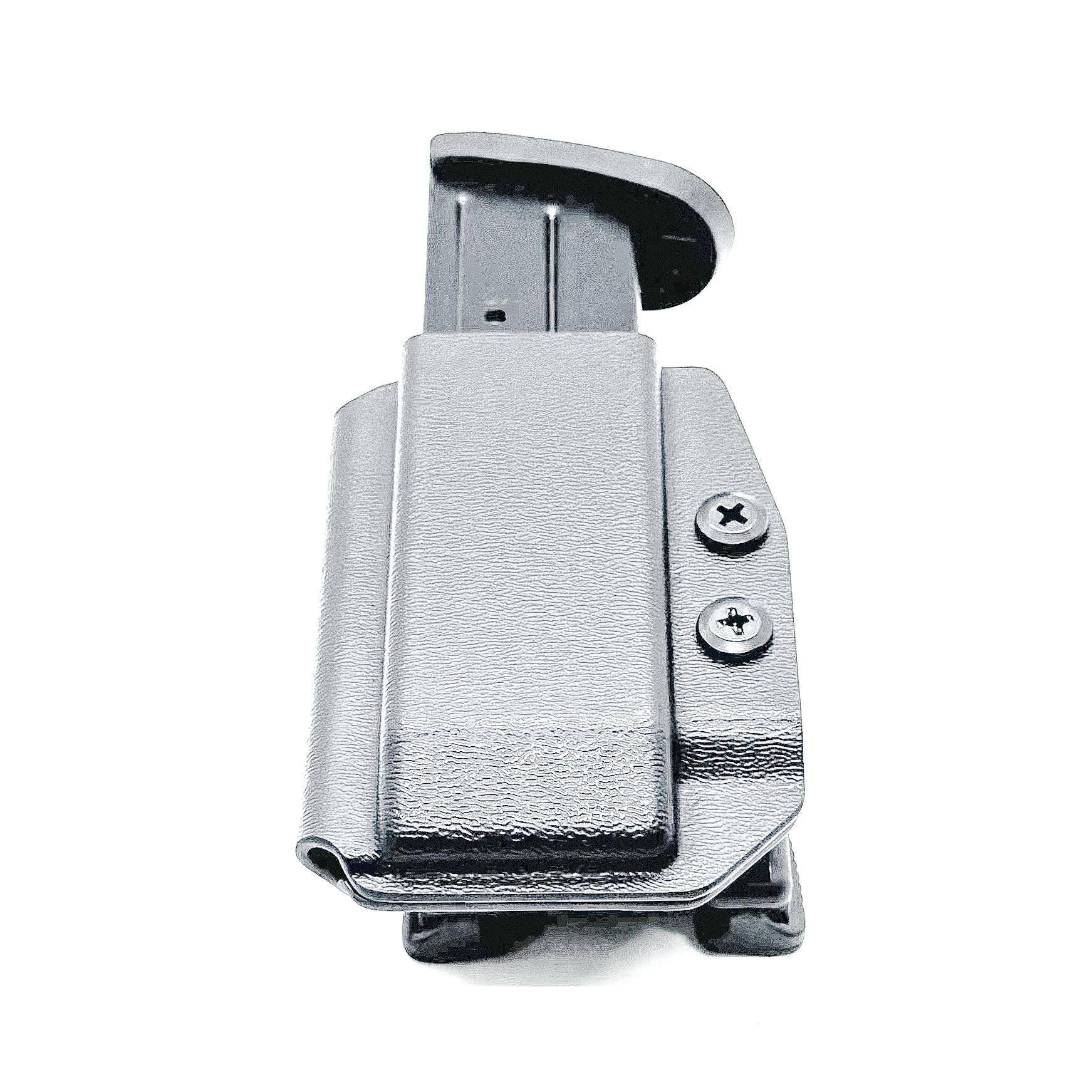 Black Kydex OWB Outside Waistband magazine pouch for Smith & Wesson M&P 9mm & 40 from Four Brothers 4BROS Holsters.  