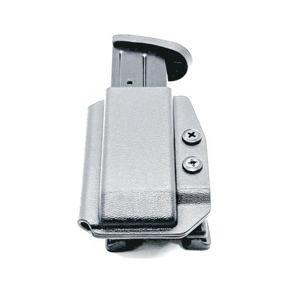 Black Kydex OWB Outside Waistband magazine pouch for Smith & Wesson M&P 9mm & 40 from Four Brothers 4BROS Holsters.  