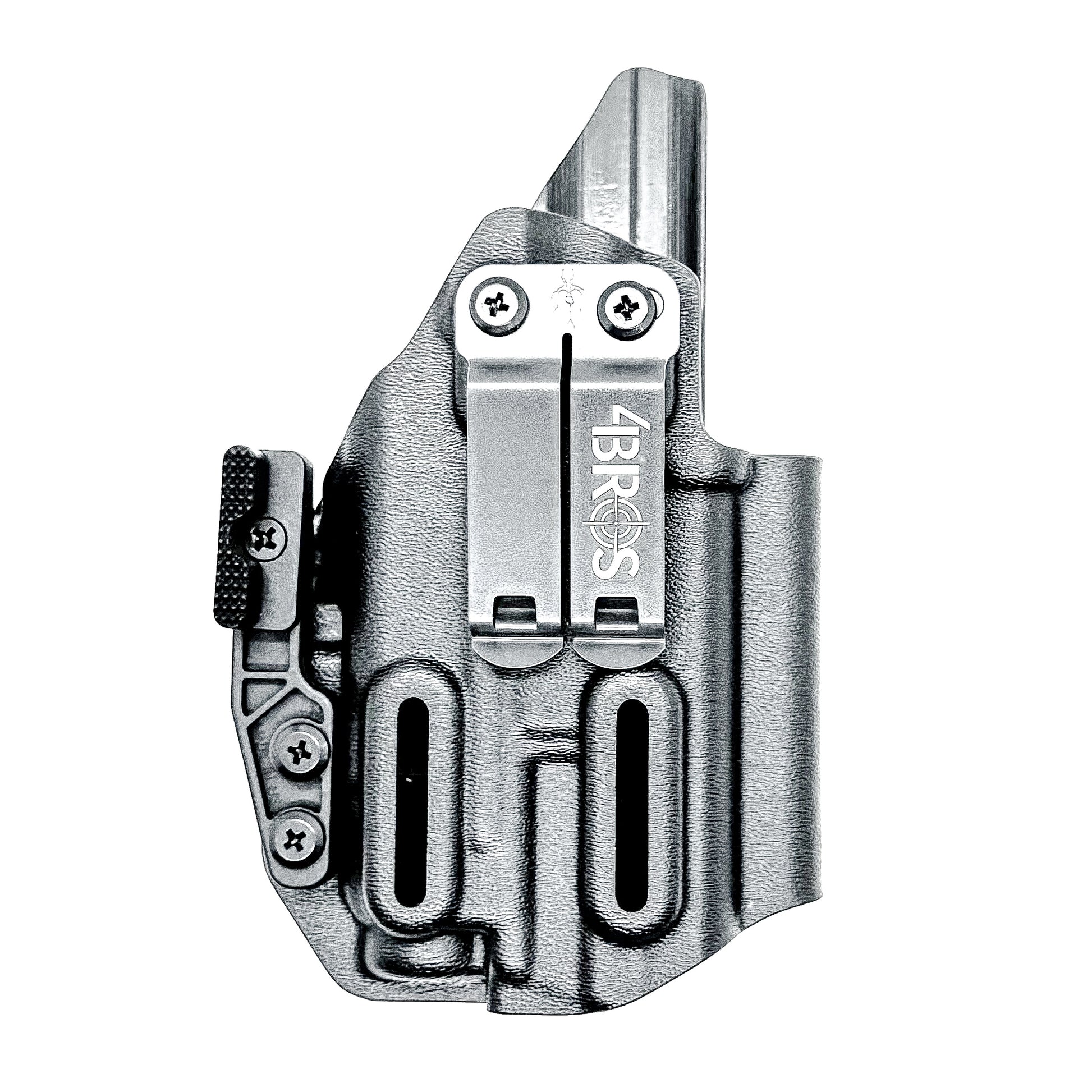 Black IWB Inside Waistband Holster for the Smith & Wesson M&P 9mm 3.6" M2.0 pistol & Streamlight TLR-7 A & TLR-7 X with DCC Monoblock and a modwing.