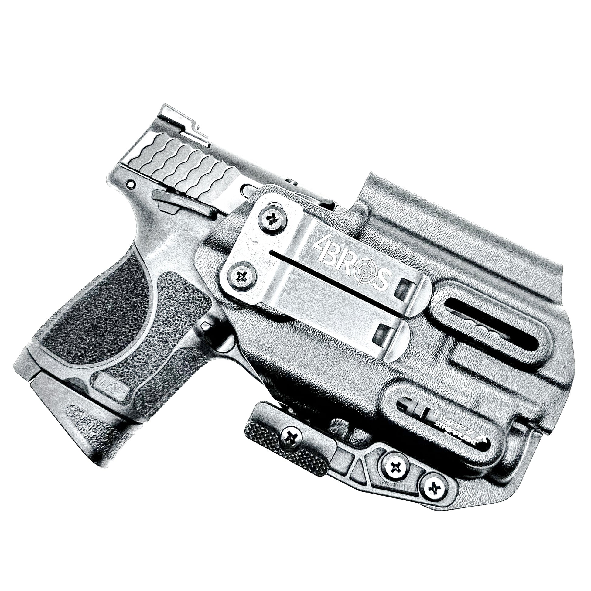 Black IWB Inside Waistband Holster for the Smith & Wesson M&P 9mm 3.6" M2.0 pistol & Streamlight TLR-7 A & TLR-7 X with DCC Monoblock and a modwing.