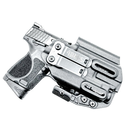 Black IWB Inside Waistband Holster for the Smith & Wesson M&P 9mm 3.6" M2.0 pistol & Streamlight TLR-7 A & TLR-7 X with DCC Monoblock and a modwing.