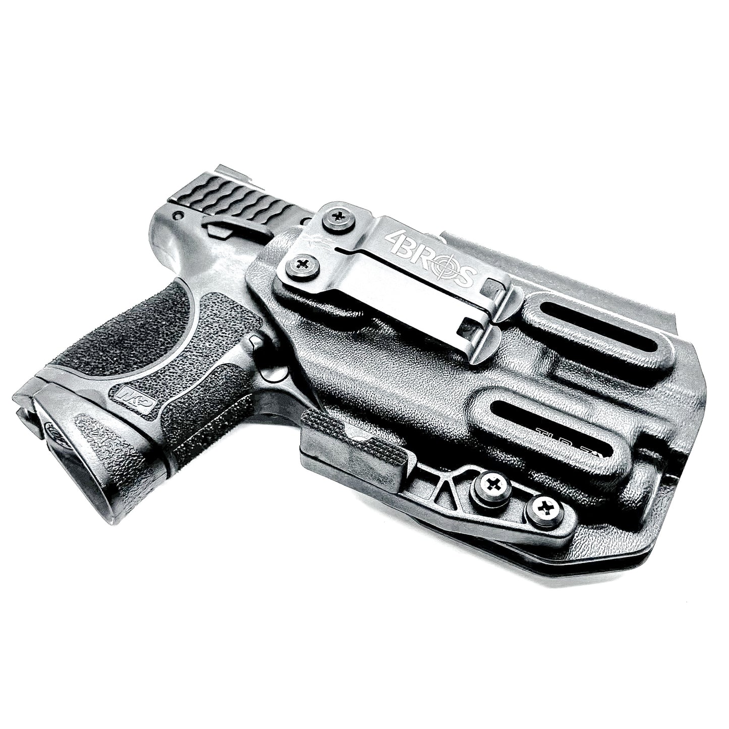 Black IWB Inside Waistband Holster for the Smith & Wesson M&P 9mm 3.6" M2.0 pistol & Streamlight TLR-7 A & TLR-7 X with DCC Monoblock and a modwing.