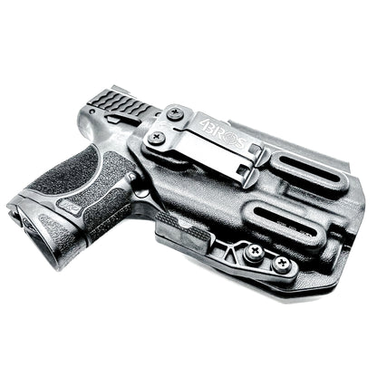 Black IWB Inside Waistband Holster for the Smith & Wesson M&P 9mm 3.6" M2.0 pistol & Streamlight TLR-7 A & TLR-7 X with DCC Monoblock and a modwing.