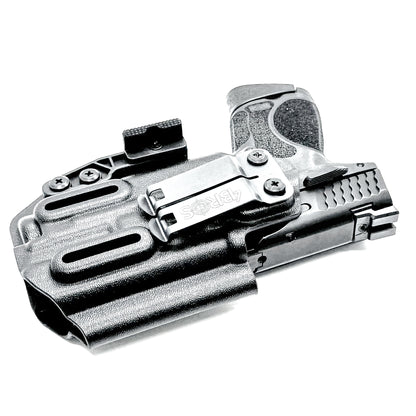 Black IWB Inside Waistband Holster for the Smith & Wesson M&P 9mm 3.6" M2.0 pistol & Streamlight TLR-7 A & TLR-7 X with DCC Monoblock and a modwing.