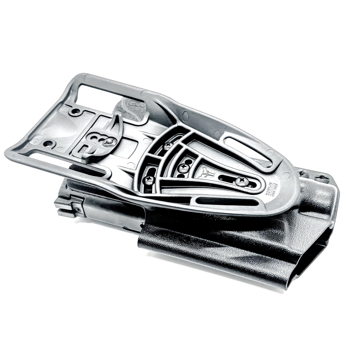 Black OWB duty and competition Kydex holster for the Smith & Wesson M&P M2.0 4.25" 9mm with the Streamlight TLR-1 HL with Duty Drop Attachment.