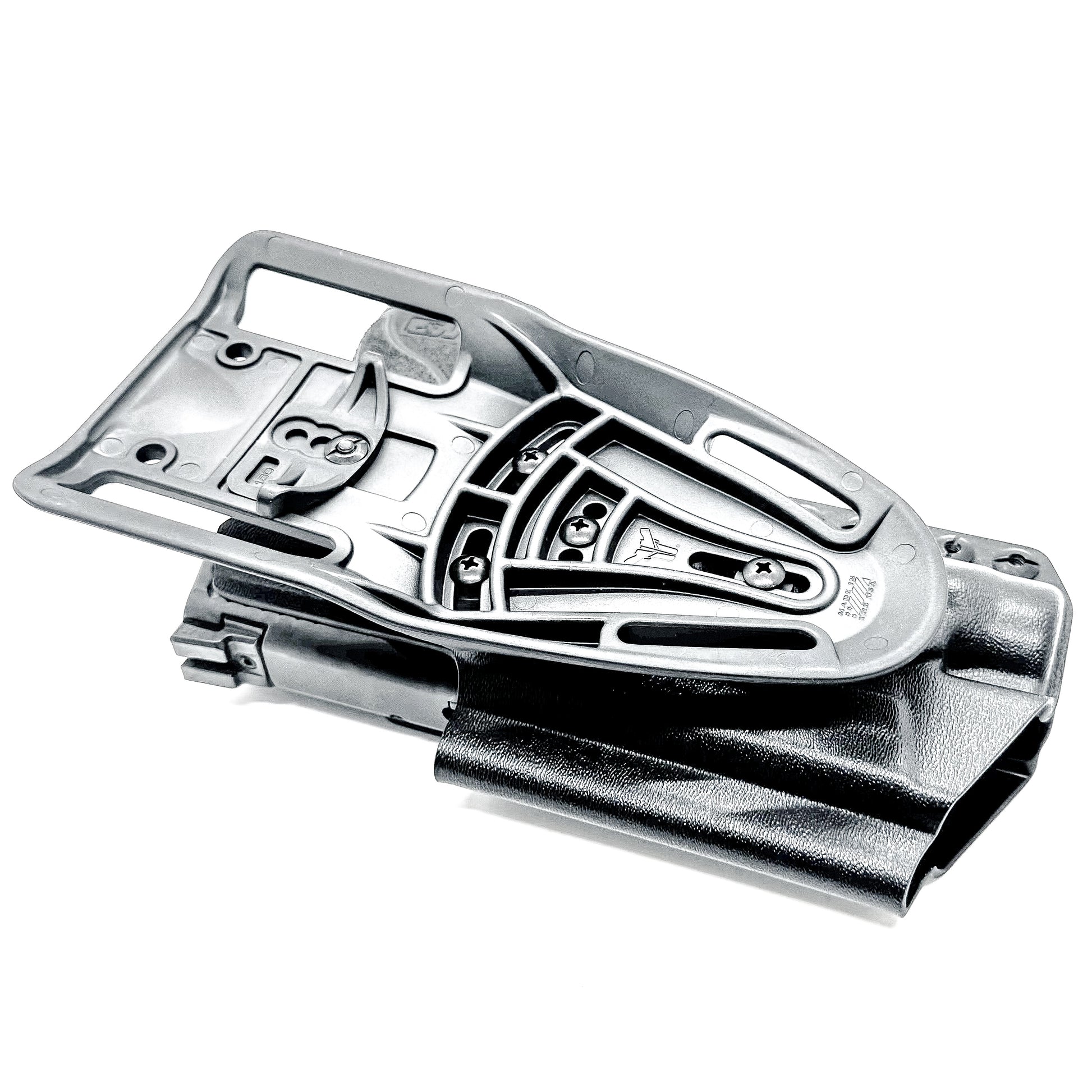 Black OWB duty and competition Kydex holster for the Smith & Wesson M&P M2.0 4.25" 9mm with the Streamlight TLR-1 HL with Duty Drop Attachment.