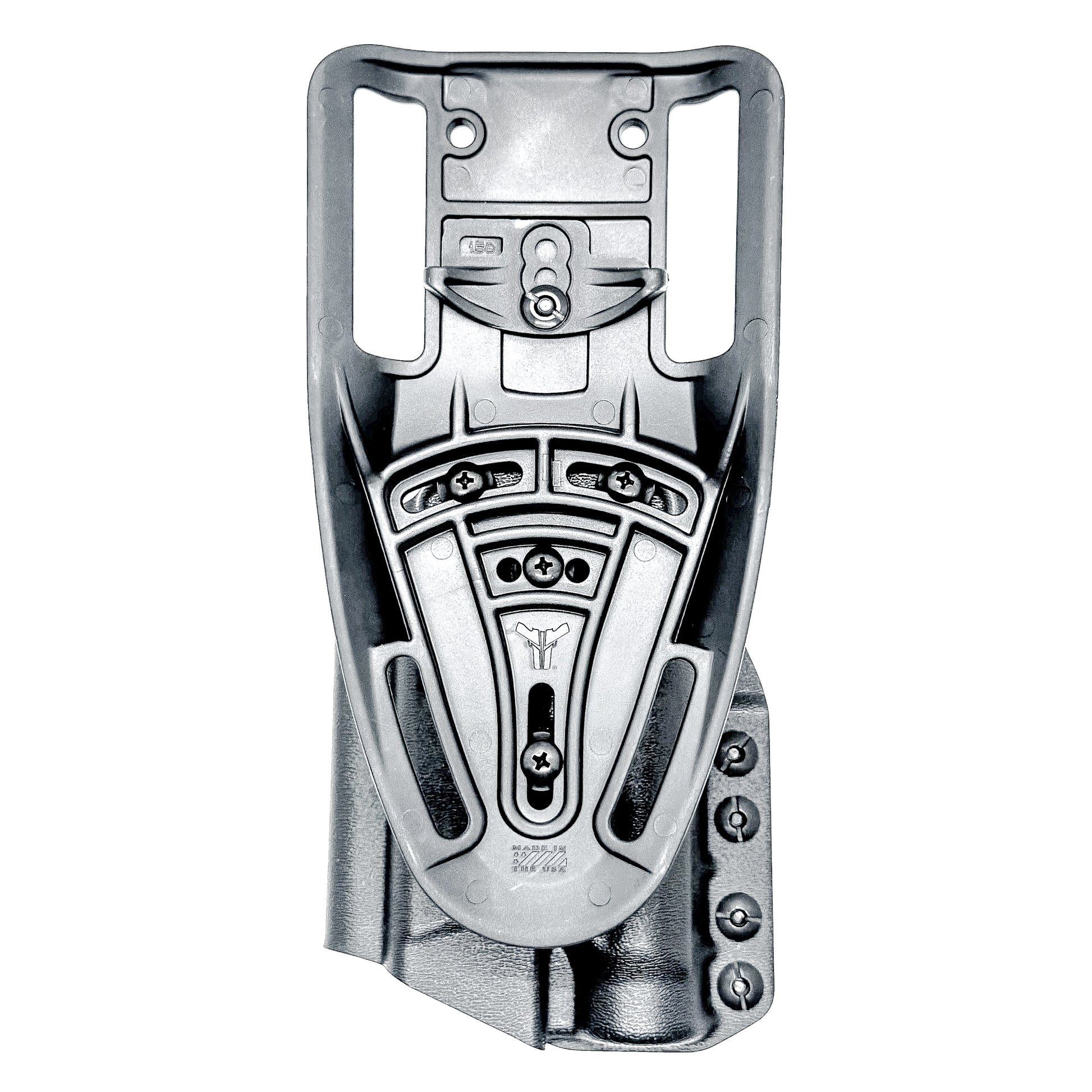 Black OWB duty and competition Kydex holster for the Smith & Wesson M&P M2.0 4.25" 9mm with the Streamlight TLR-1 HL with Duty Drop Attachment.