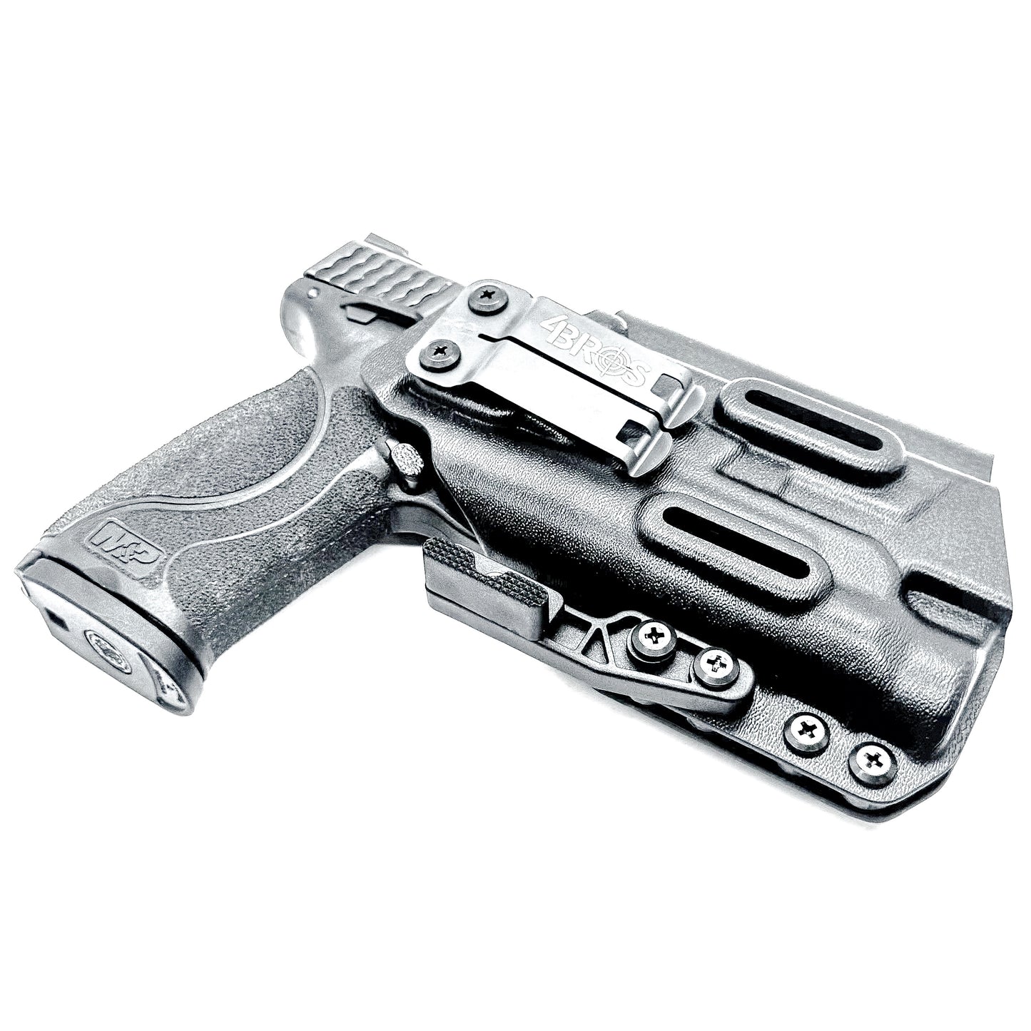 Black Inside Waistband IWB for the Smith & Wesson M&P M2.0 4.25" pistol with the Streamlight TLR-1 HL Kydex Holster with Monoblock and a modwing.