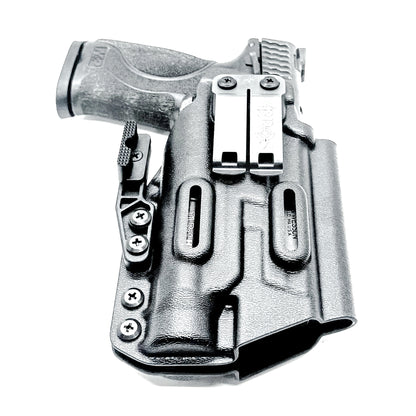 Black Inside Waistband IWB for the Smith & Wesson M&P M2.0 4.25" pistol with the Streamlight TLR-1 HL Kydex Holster with Monoblock and a modwing.