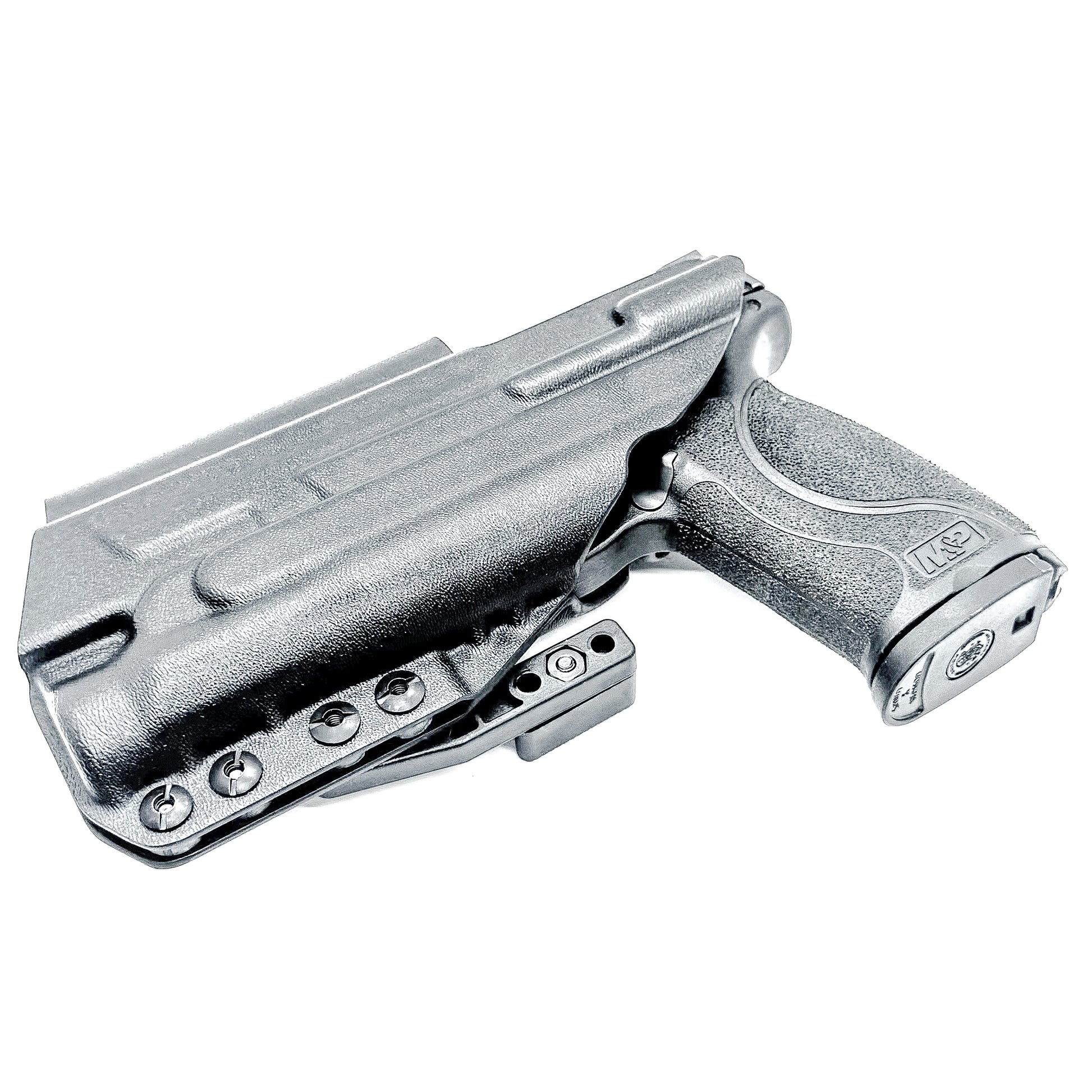 Black Inside Waistband IWB for the Smith & Wesson M&P M2.0 4.25" pistol with the Streamlight TLR-1 HL Kydex Holster with Monoblock and a modwing.