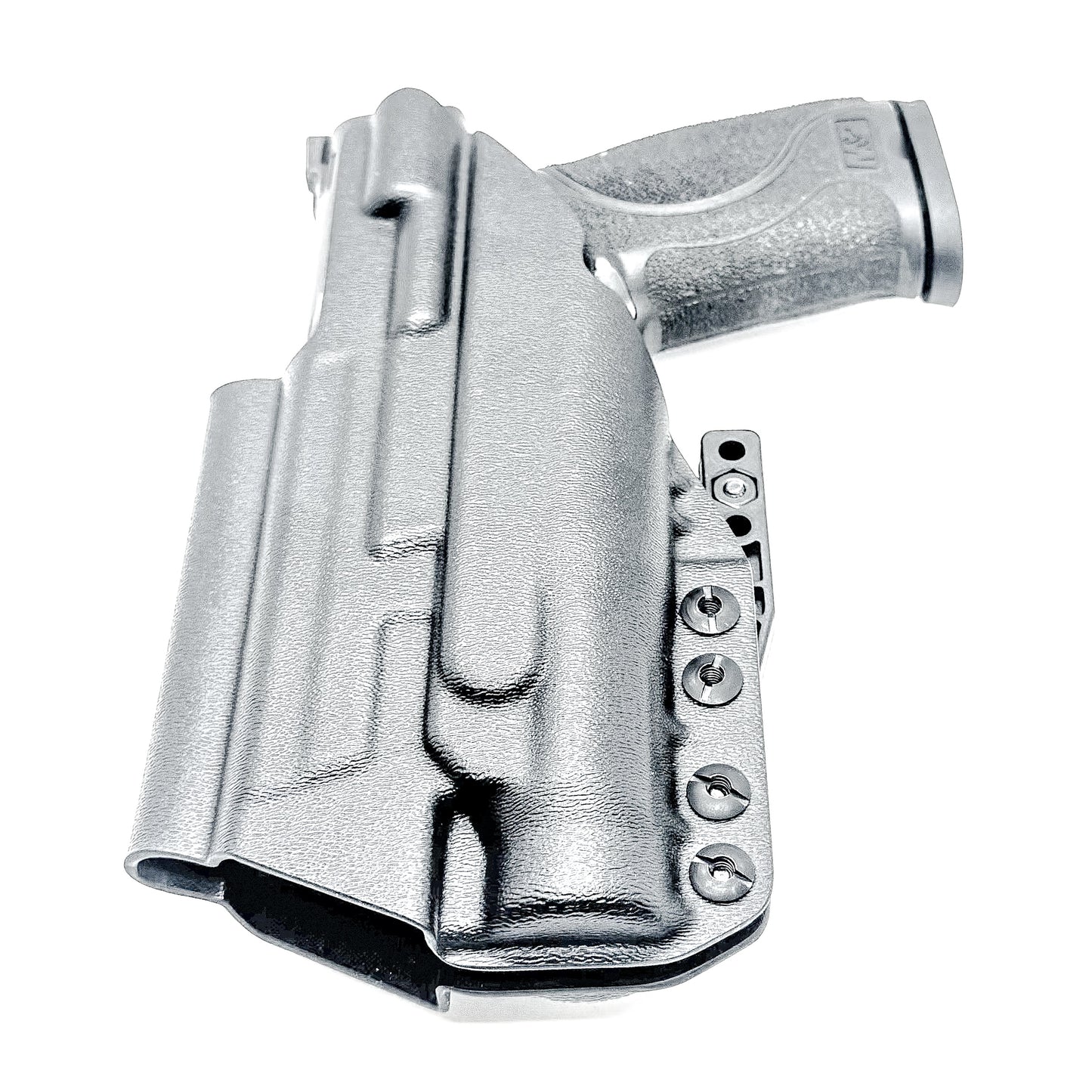 Black Inside Waistband IWB for the Smith & Wesson M&P M2.0 4.25" pistol with the Streamlight TLR-1 HL Kydex Holster with Monoblock and a modwing.