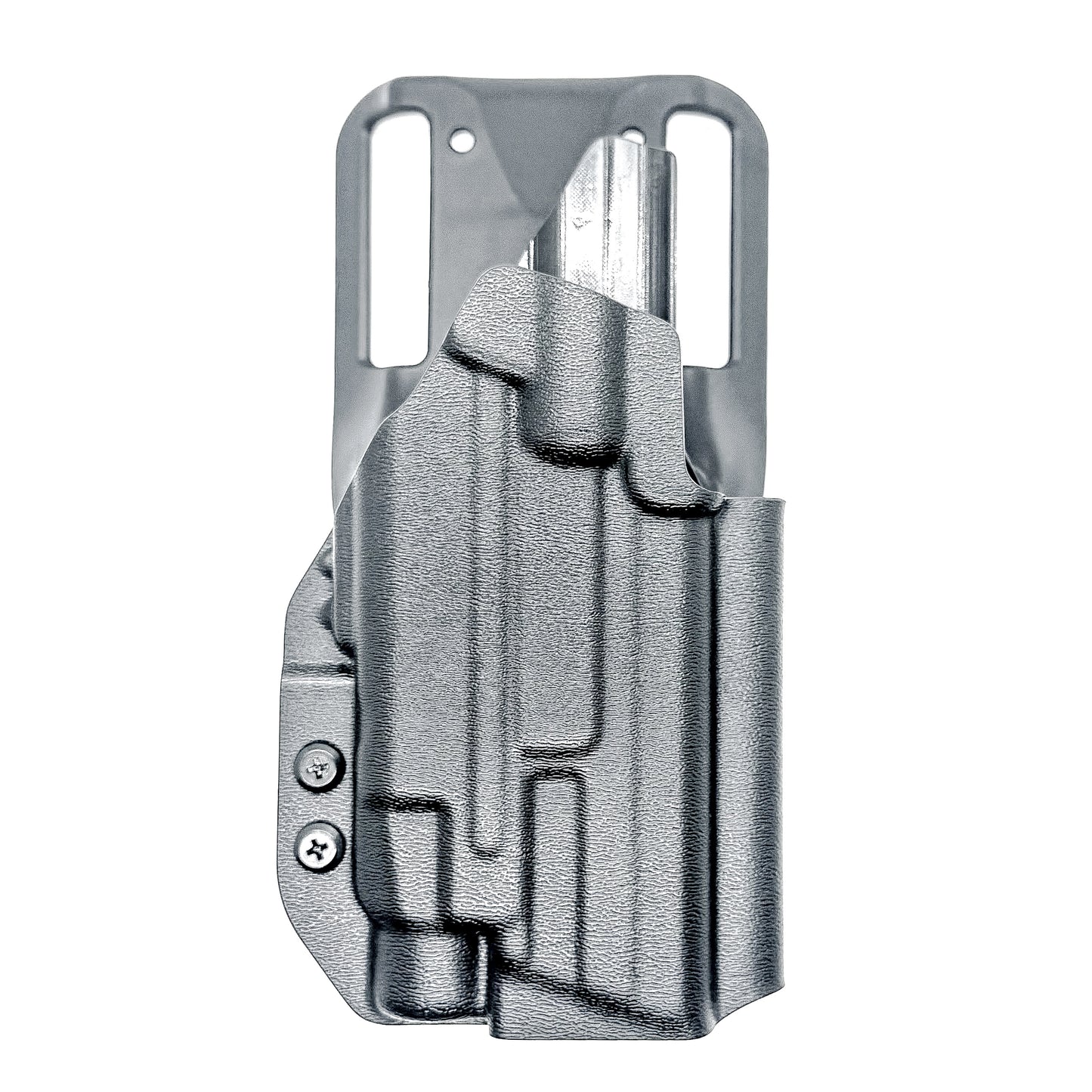 Outside Waistband Duty & Competition Holster for the Smith & Wesson M&P M2.0 4.25" & Streamlight TLR-7 X, A, & TLR-7 HL-X in black with a Duty Drop attachment.