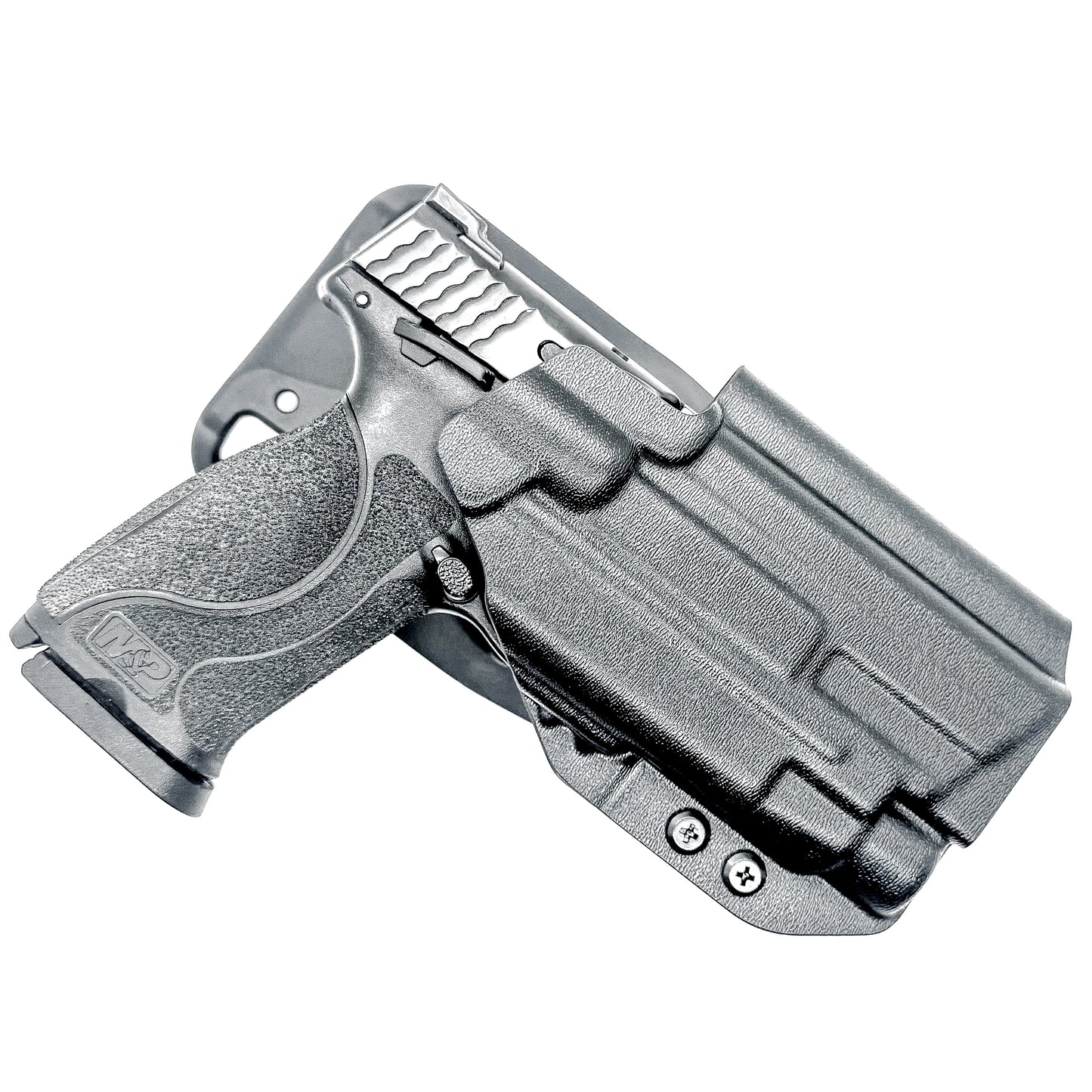 Outside Waistband Duty & Competition Holster for the Smith & Wesson M&P M2.0 4.25" & Streamlight TLR-7 X, A, & TLR-7 HL-X in black with a Duty Drop attachment.
