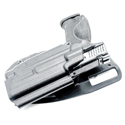 Outside Waistband Duty & Competition Holster for the Smith & Wesson M&P M2.0 4.25" & Streamlight TLR-7 X, A, & TLR-7 HL-X in black with a Duty Drop attachment.