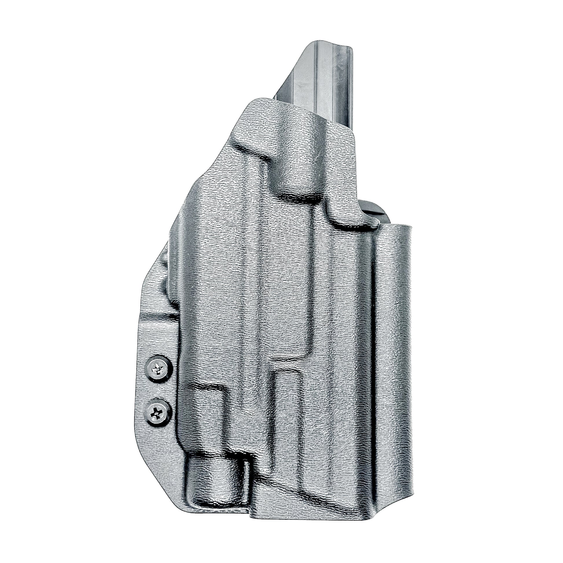 Black Outside Waistband Holster for the Smith & Wesson M&P 2.0 4.25" 9MM pistol & Streamlight TLR-7 A, X & TLR-7 HL-X with 4Bros 1.5" Belt Slide.