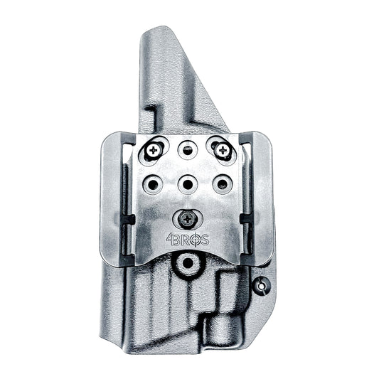 Black Outside Waistband Holster for the Smith & Wesson M&P 2.0 4.25" 9MM pistol & Streamlight TLR-7 A, X & TLR-7 HL-X with 4Bros 1.5" Belt Slide.