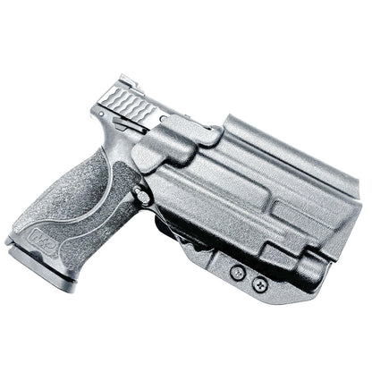 Black Outside Waistband Holster for the Smith & Wesson M&P 2.0 4.25" 9MM pistol & Streamlight TLR-7 A, X & TLR-7 HL-X with 4Bros 1.5" Belt Slide.