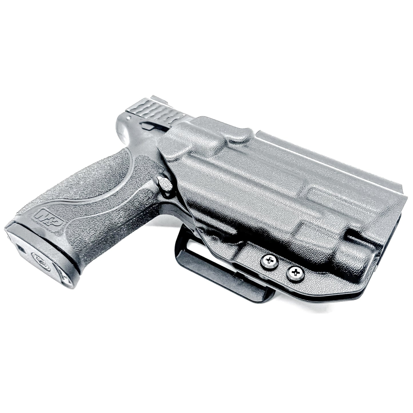 Black Outside Waistband Holster for the Smith & Wesson M&P 2.0 4.25" 9MM pistol & Streamlight TLR-7 A, X & TLR-7 HL-X with 4Bros 1.5" Belt Slide.
