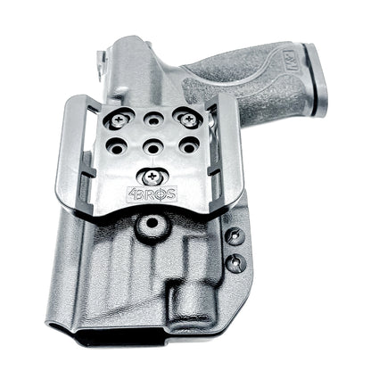 Black Outside Waistband Holster for the Smith & Wesson M&P 2.0 4.25" 9MM pistol & Streamlight TLR-7 A, X & TLR-7 HL-X with 4Bros 1.5" Belt Slide.
