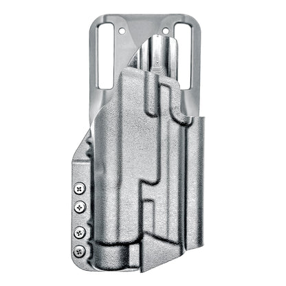 Outside Waistband (OWB) light duty and competition holster for Smith & Wesson M&P M2.0 4.25 9mm with Streamlight TLR-1 HL. Adjustable retention, optic-ready.