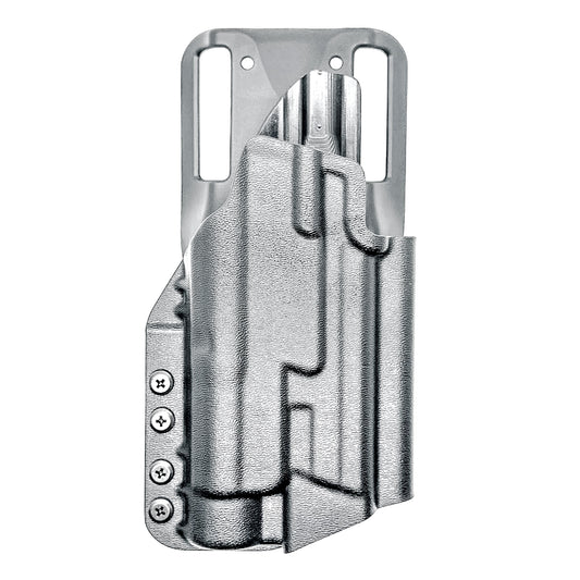 Outside Waistband (OWB) light duty and competition holster for Smith & Wesson M&P M2.0 4.25 9mm with Streamlight TLR-1 HL. Adjustable retention, optic-ready.