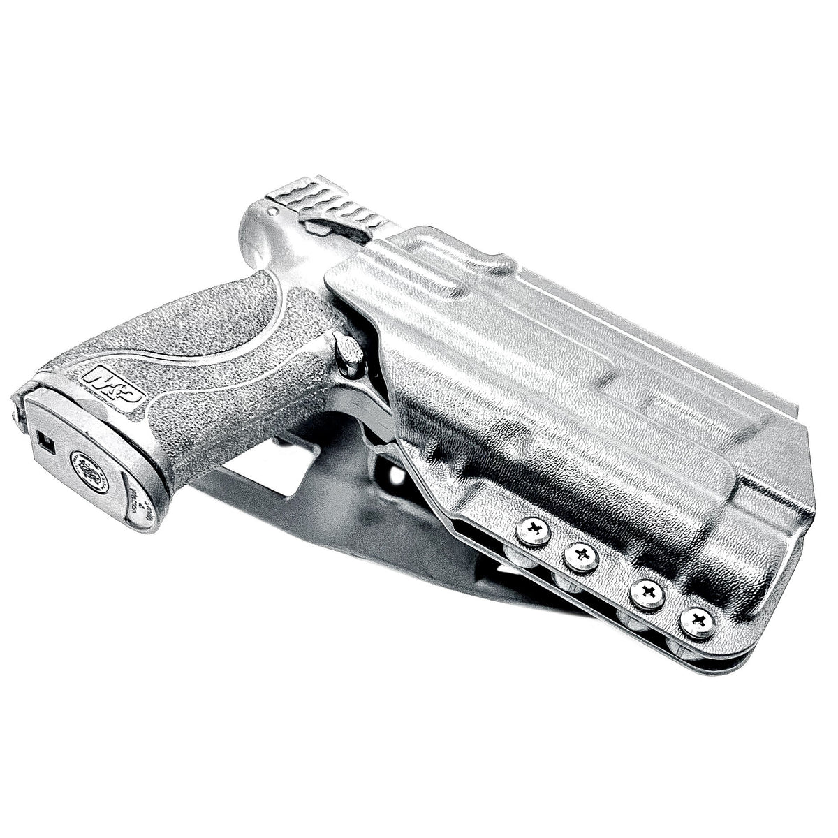 Outside Waistband (OWB) light duty and competition holster for Smith & Wesson M&P M2.0 4.25 9mm with Streamlight TLR-1 HL. Adjustable retention, optic-ready.