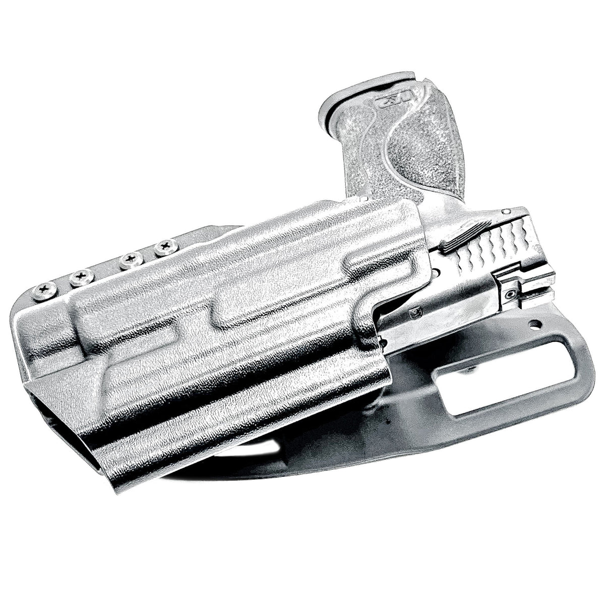 Outside Waistband (OWB) light duty and competition holster for Smith & Wesson M&P M2.0 4.25 9mm with Streamlight TLR-1 HL. Adjustable retention, optic-ready.
