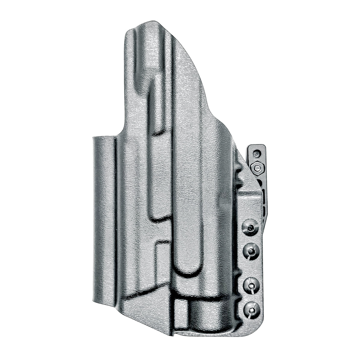 Inside Waistband (IWB) holster for the Smith & Wesson M&P M2.0 4.25 9mm with Streamlight TLR-1 HL. Adjustable retention, optic-ready, made in USA.