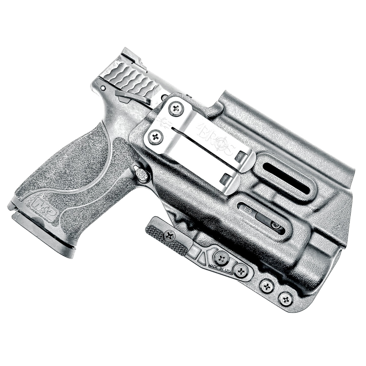 Inside Waistband (IWB) holster for the Smith & Wesson M&P M2.0 4.25 9mm with Streamlight TLR-1 HL. Adjustable retention, optic-ready, made in USA.